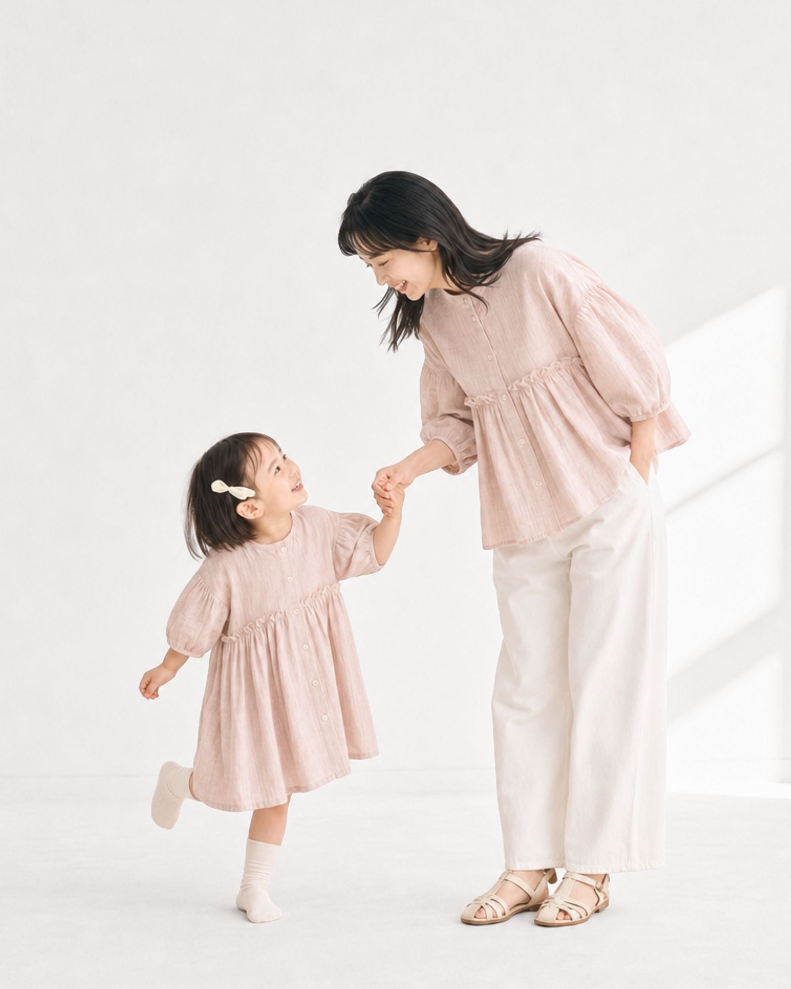 Pre-order: Breeze Reversible Girls Dress - Blush