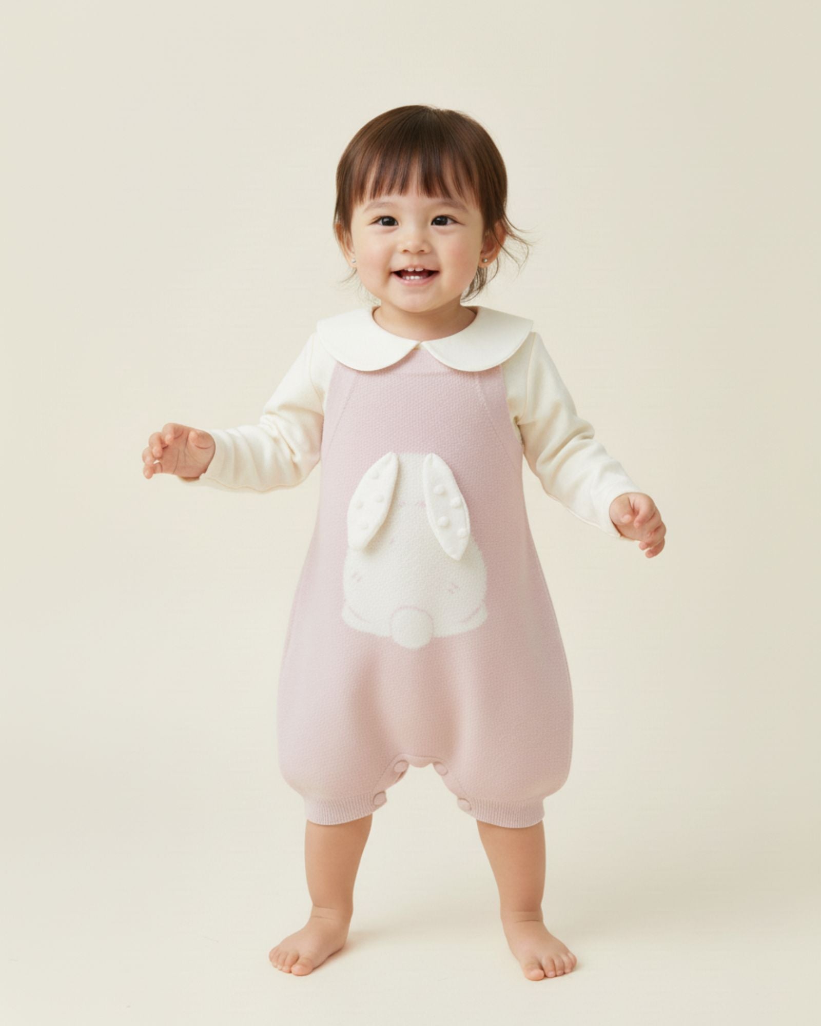 Bunny Knitted Baby Romper