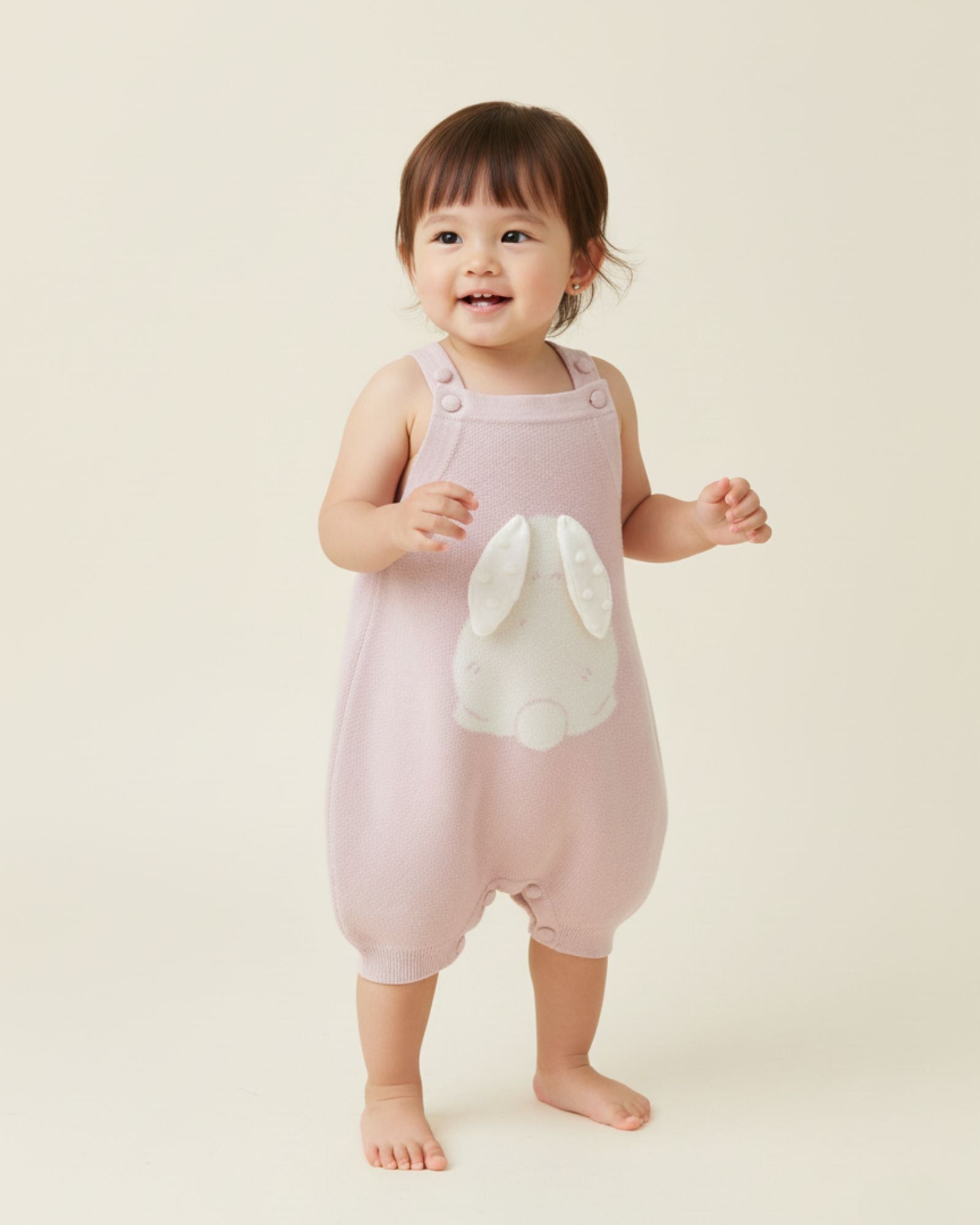 Bunny Knitted Baby Romper