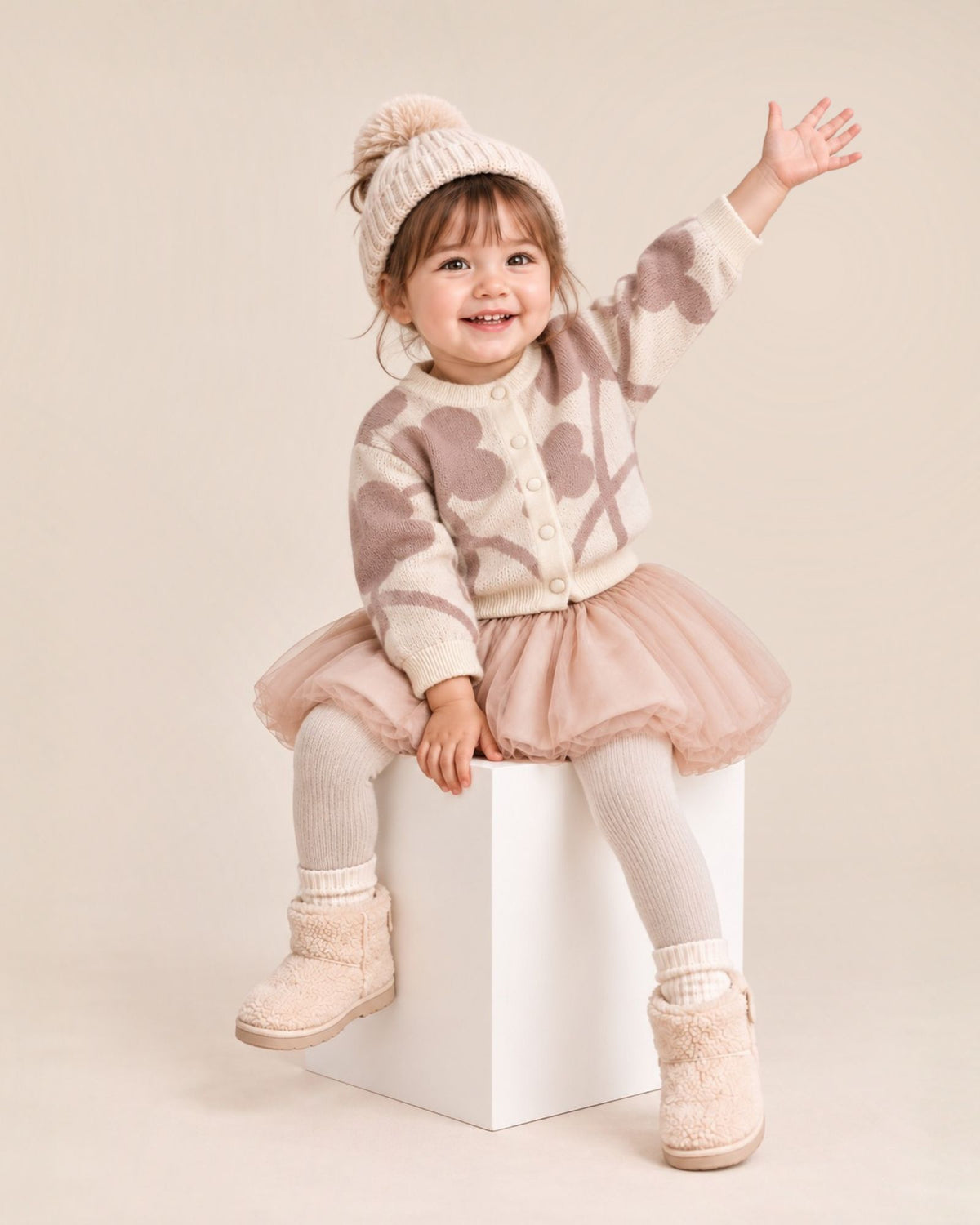 Pre-order: Clover Knitted Cardigan (Kids & Adults)