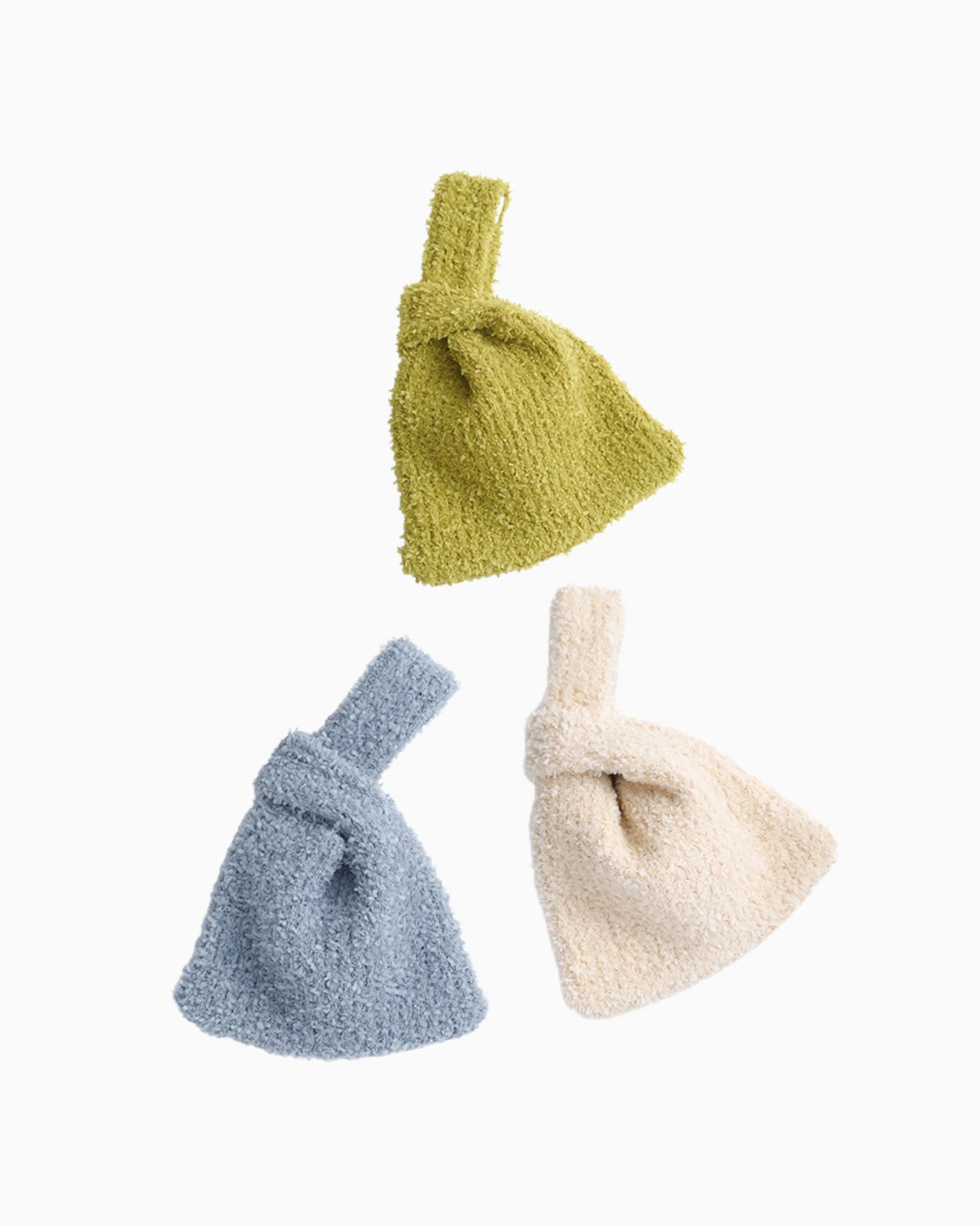 東京輕暖質感緞帶小手包