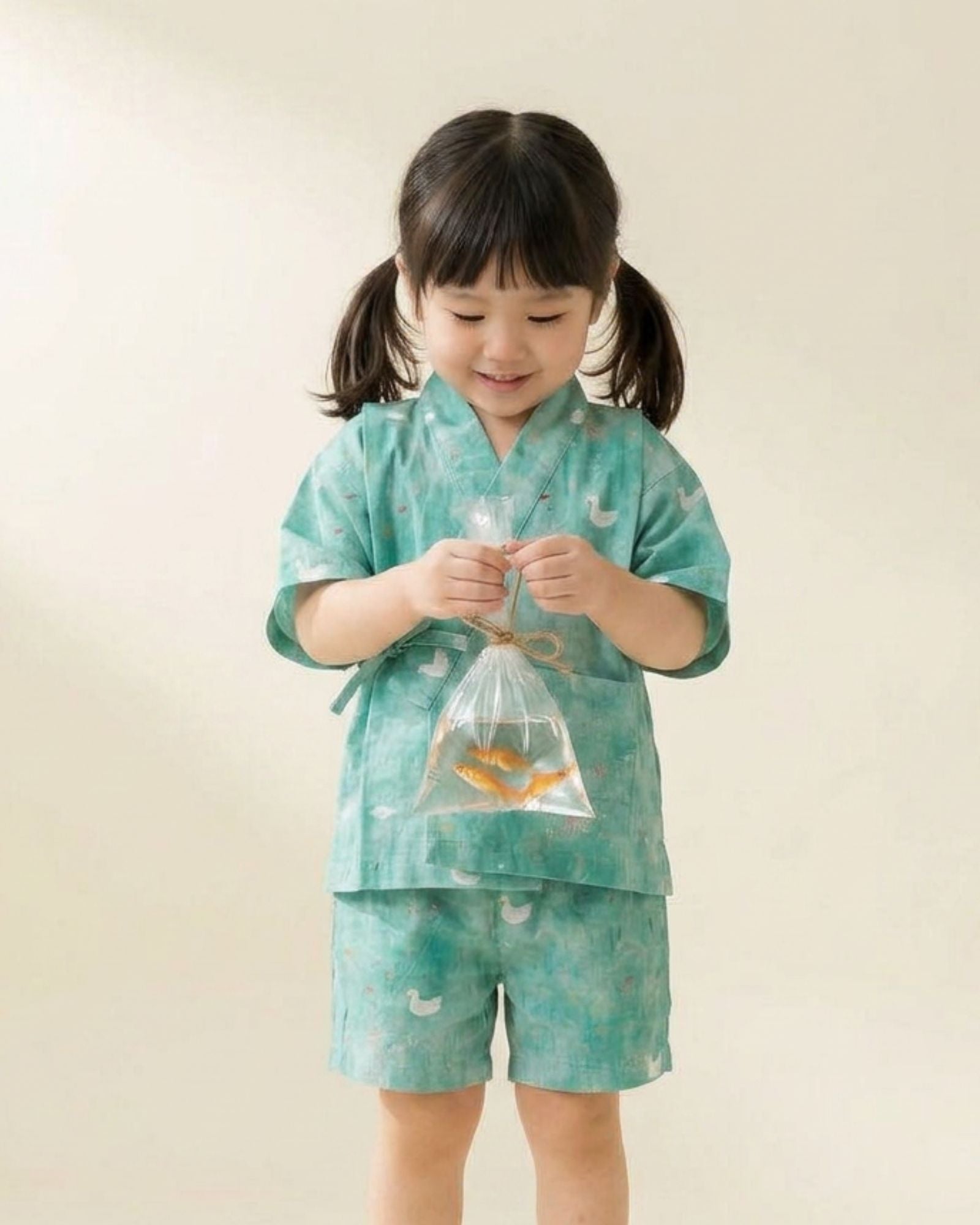 Little Pond Tales Kids Jinbei Set