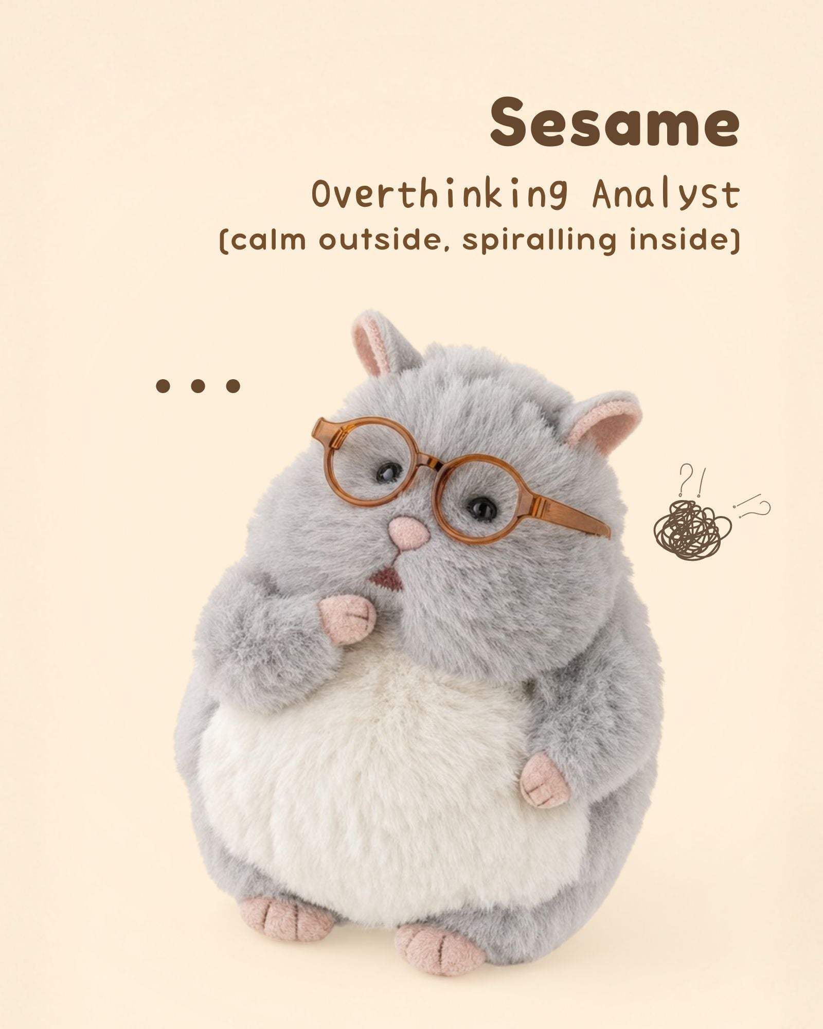 Pre-order: Liv Heart Stress Therapist Hamster Plush