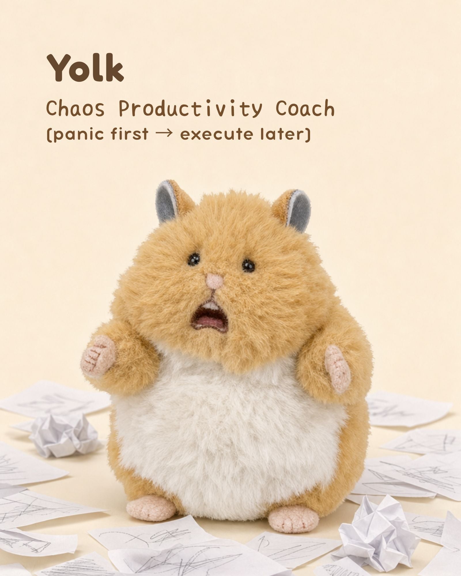Pre-order: Liv Heart Stress Therapist Hamster Plush