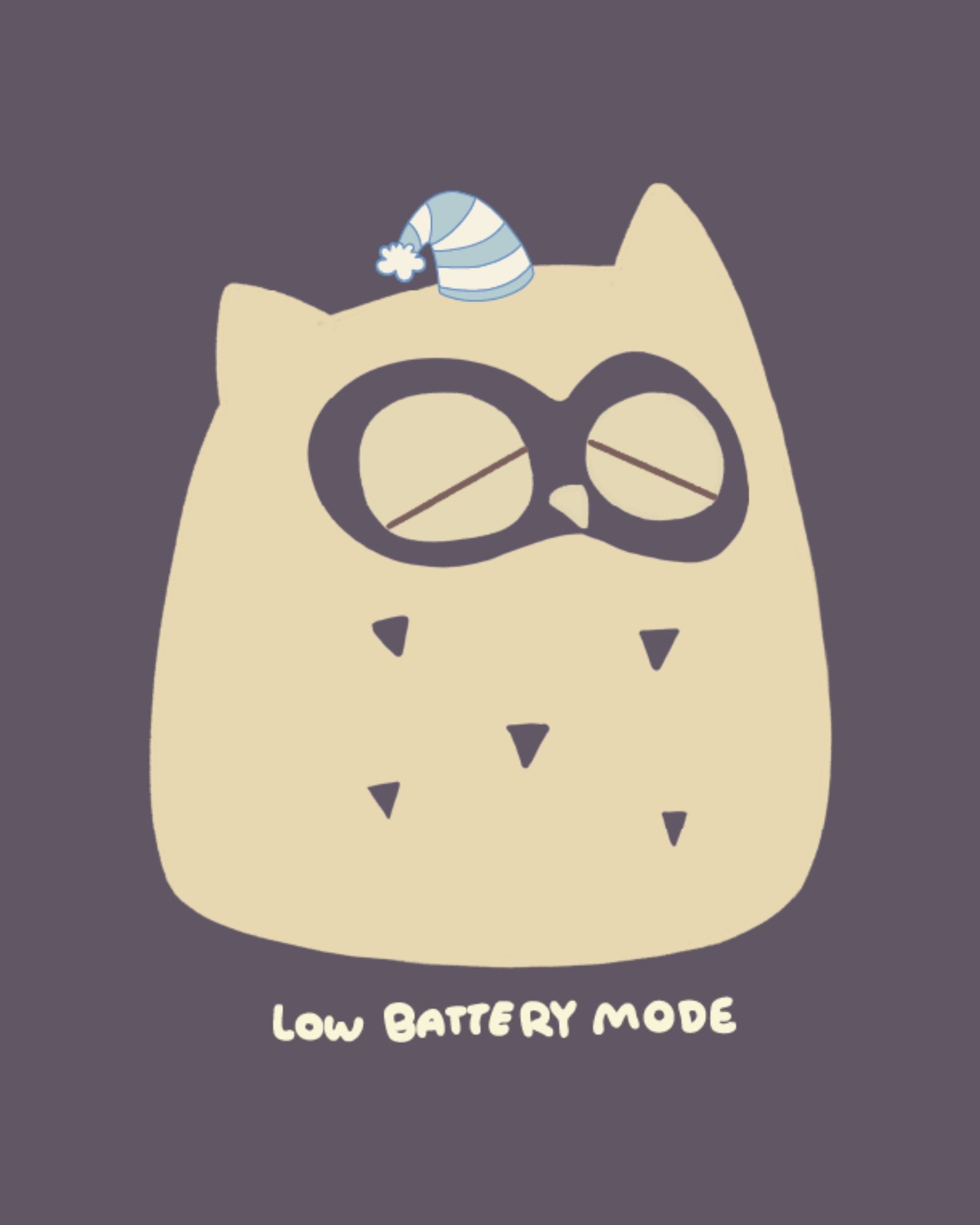 Pre-order: Low Battery Mode Owl Kids Tee