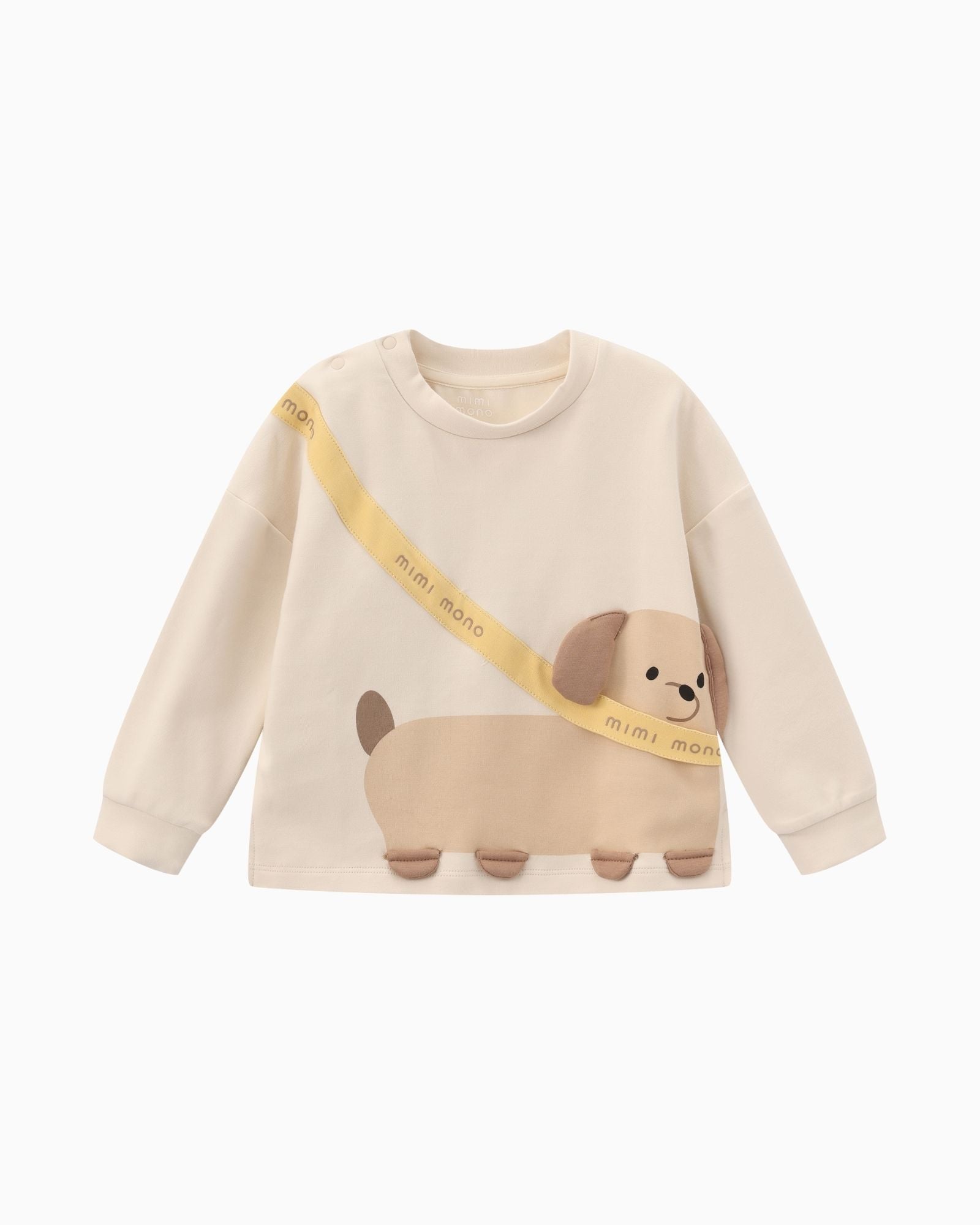 Sausage Dog Walk Long Sleeves Kids Sweatshirt