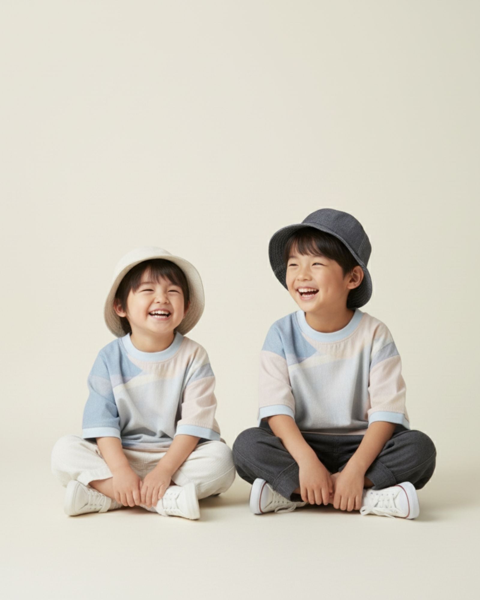 予約注文: 碧海と砂洲柄 クルーネック