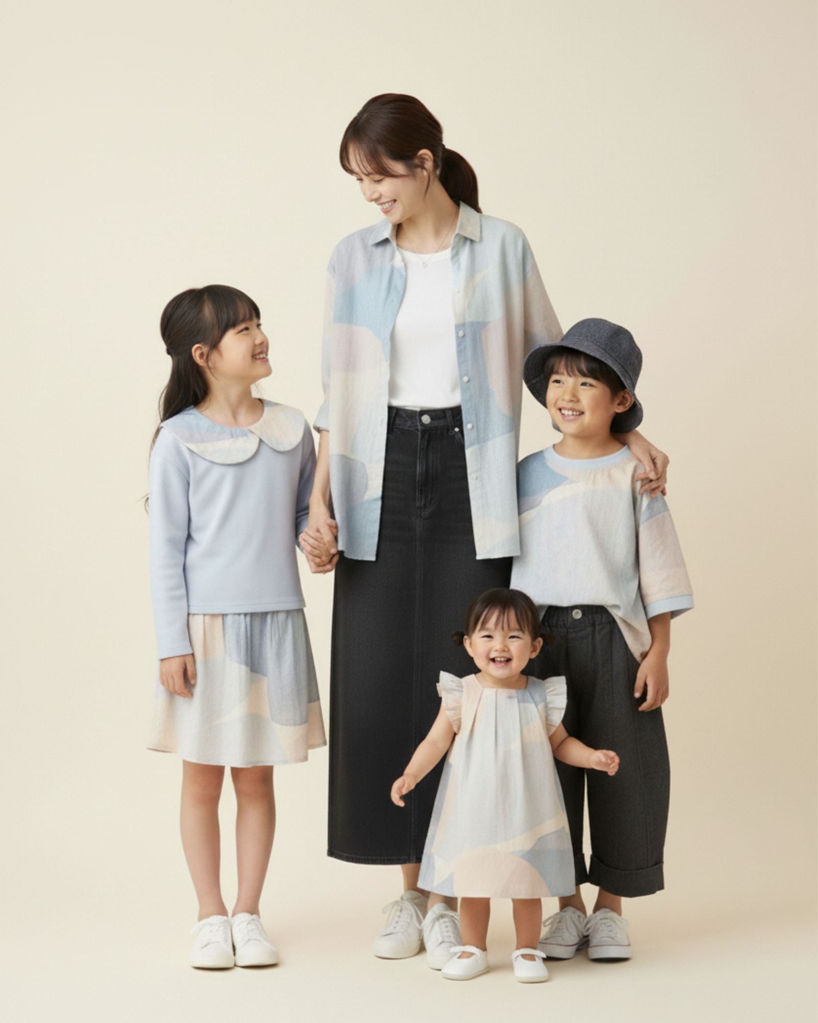 Sunlit Sparks Oversized Moms Collar Shirt
