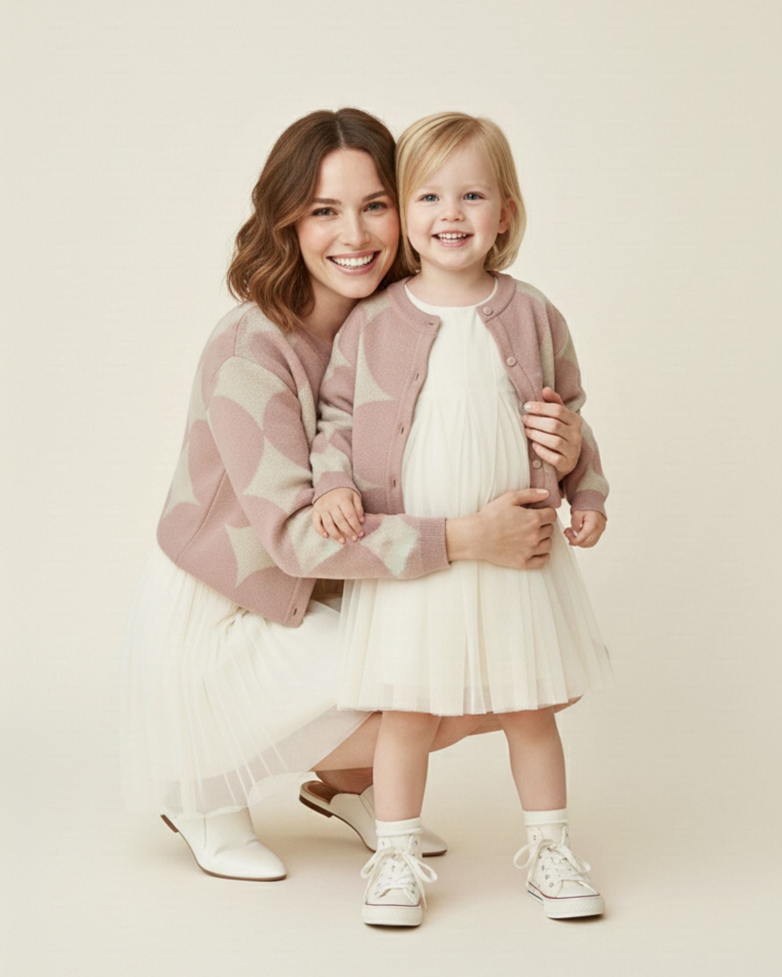 Pre-order: Twinkle Stars Knitted Cardigan (Kids & Adults)