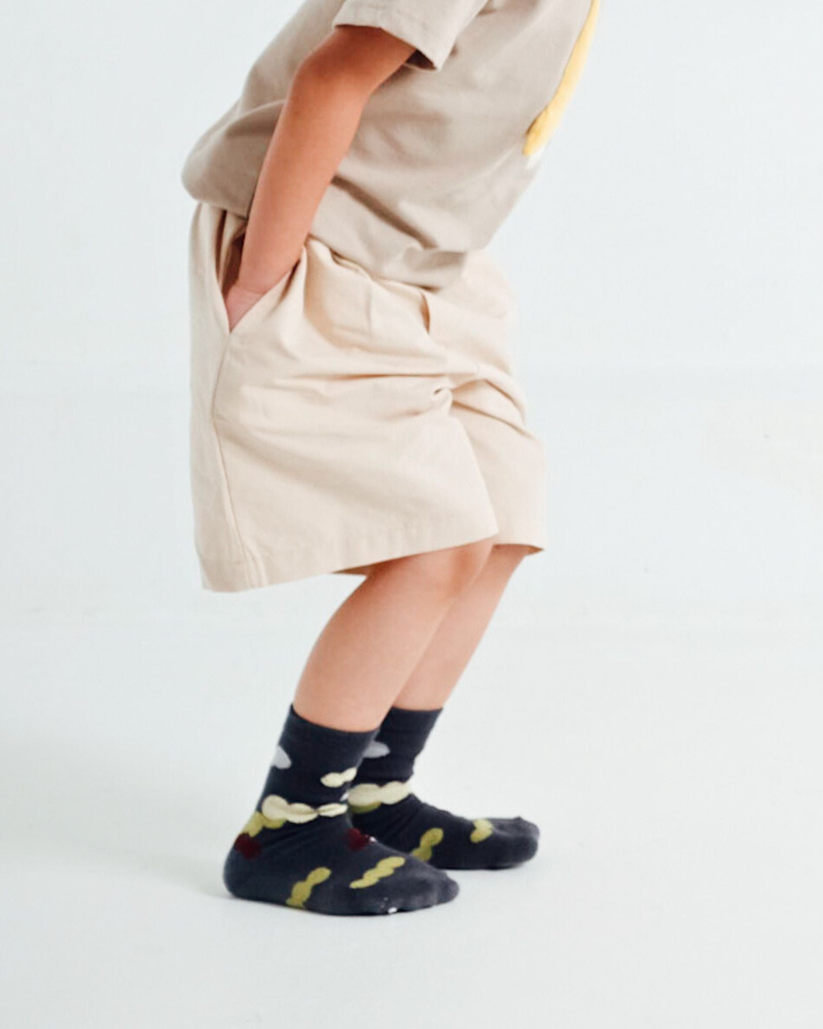 氣球印花襪子(深藍)