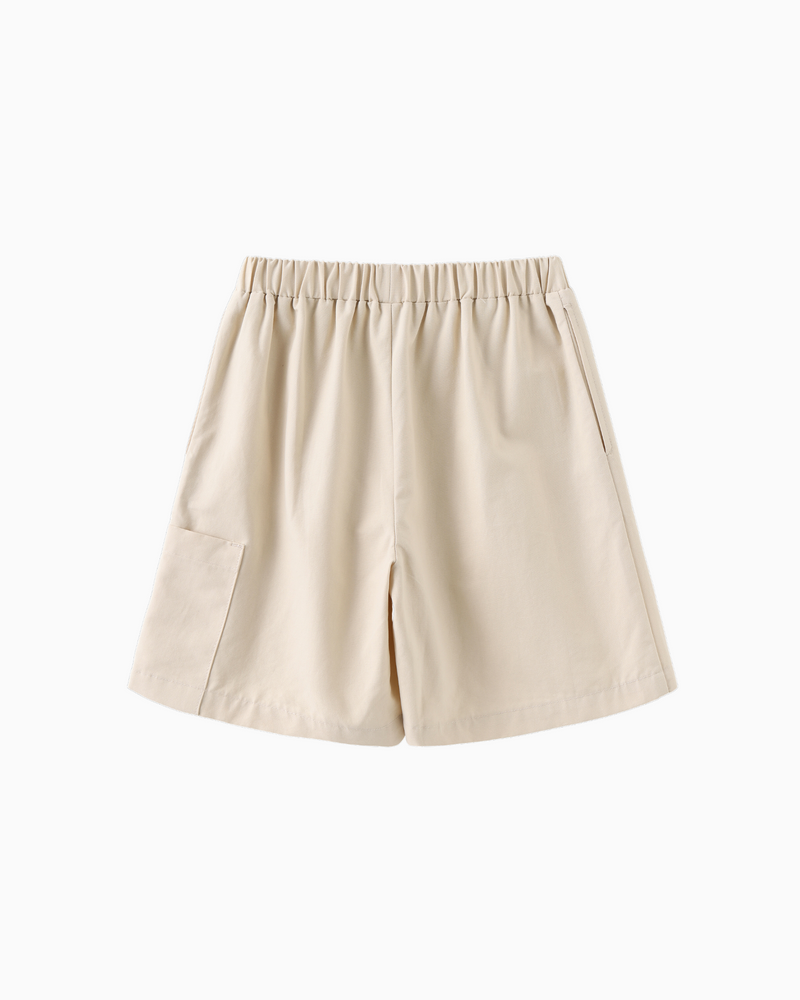 Pleated Pocket Shorts
