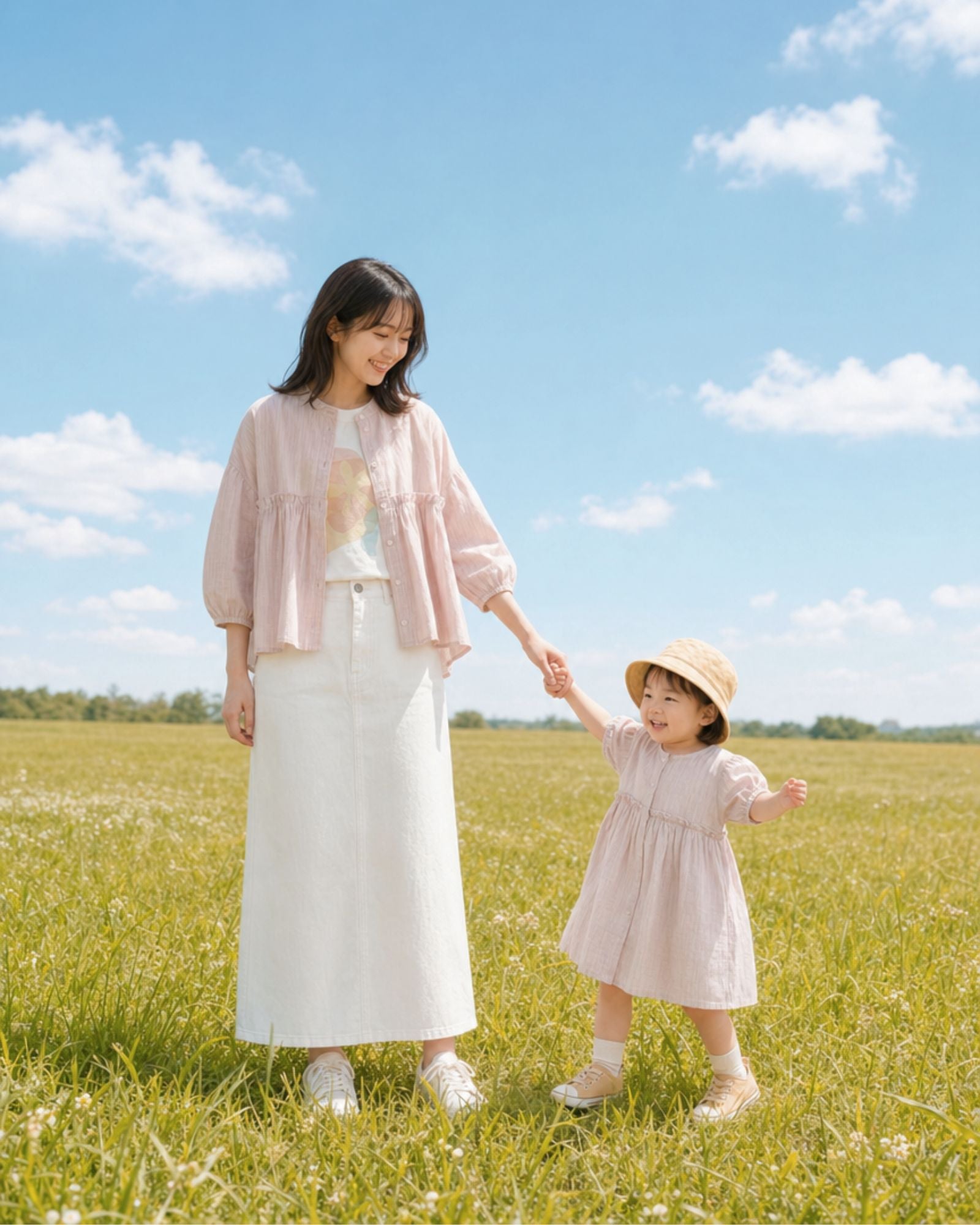 Pre-order: Breeze Reversible Girls Dress - Blush