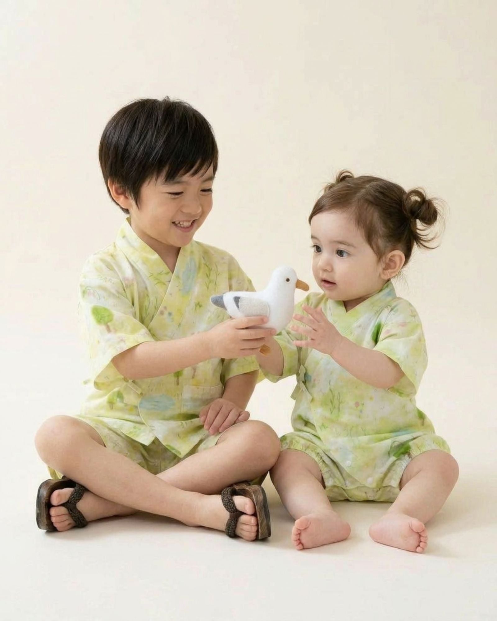 Garden of Gentle Dreams Kids Jinbei Set