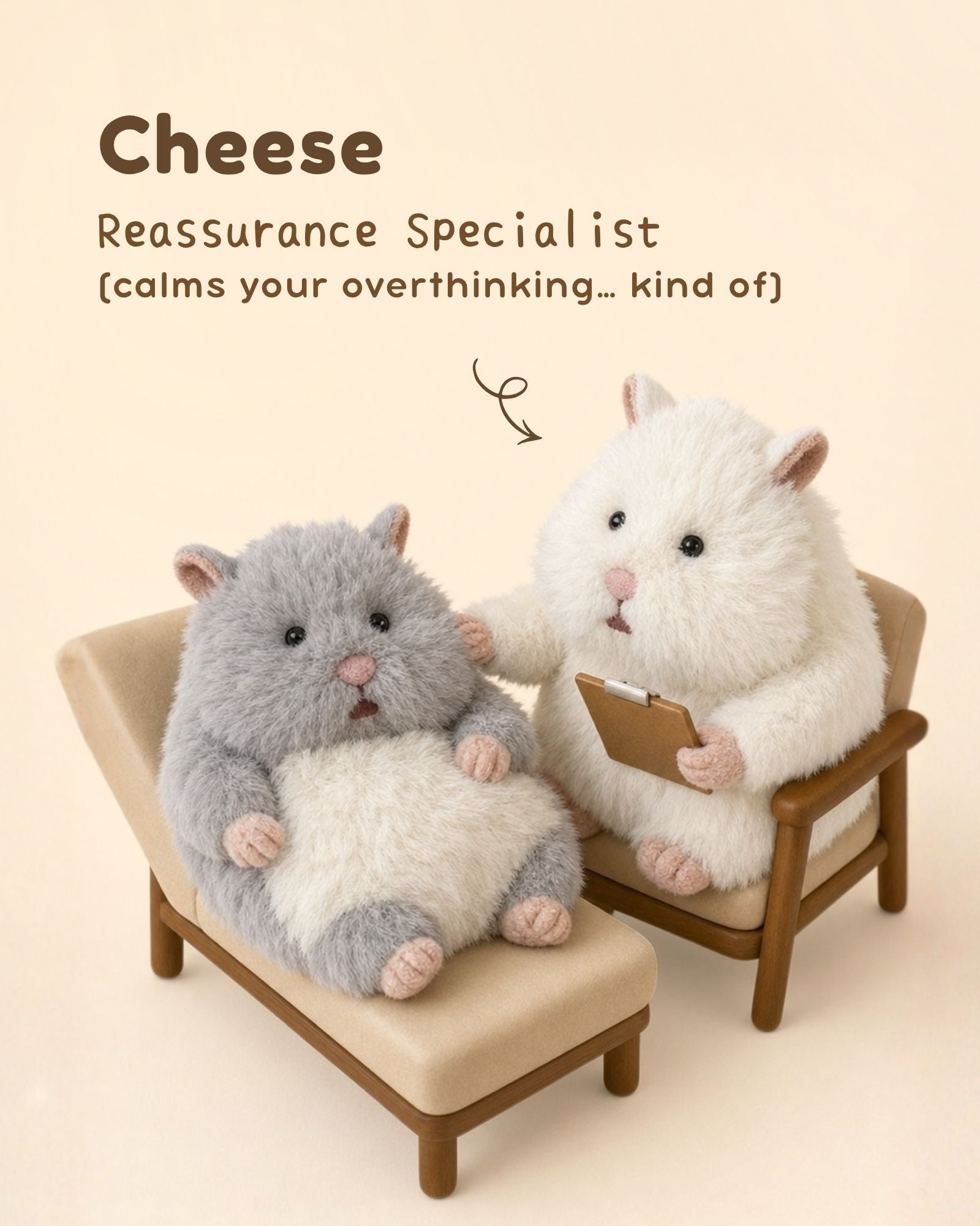Pre-order: Liv Heart Stress Therapist Hamster Plush