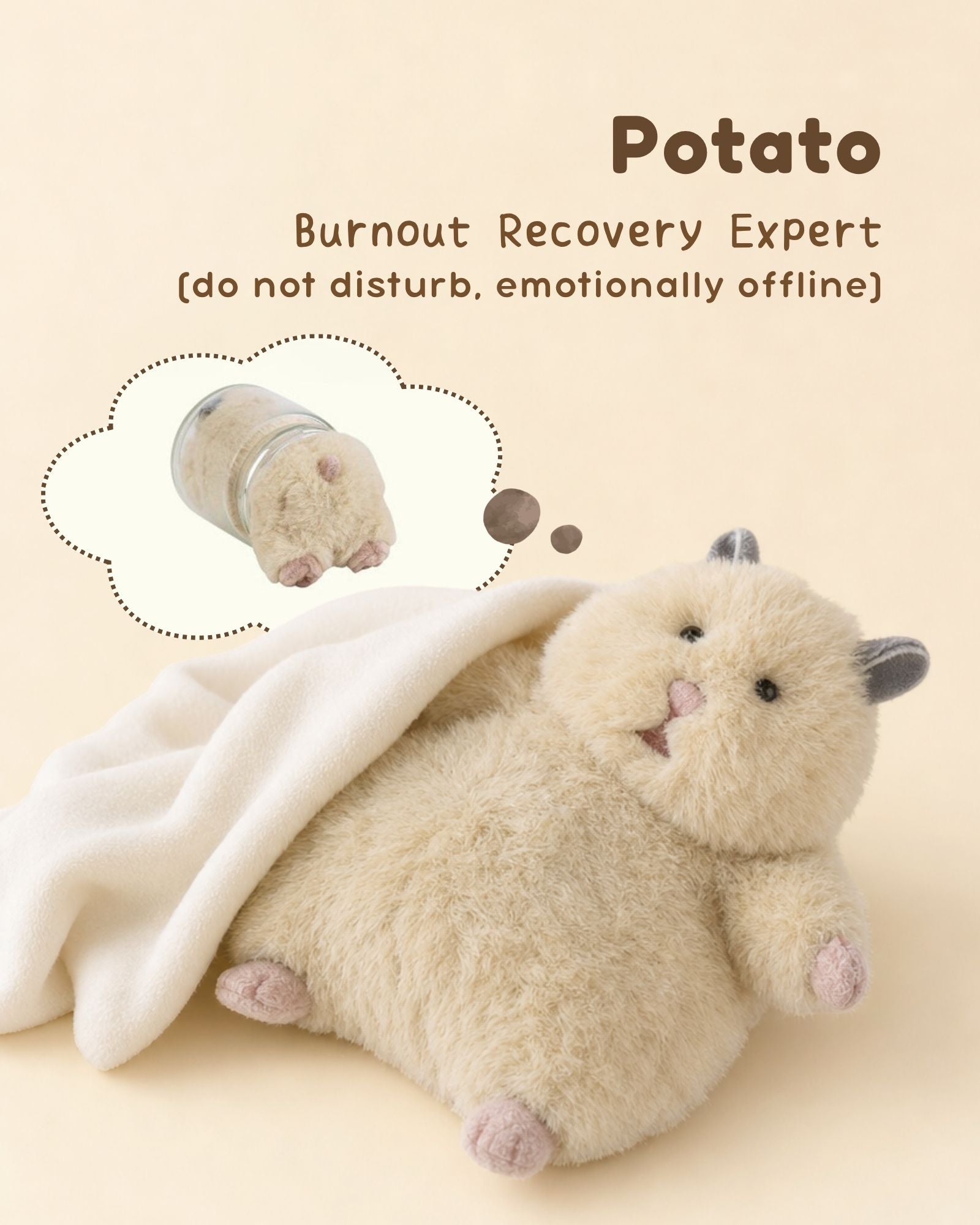 Pre-order: Liv Heart Stress Therapist Hamster Plush