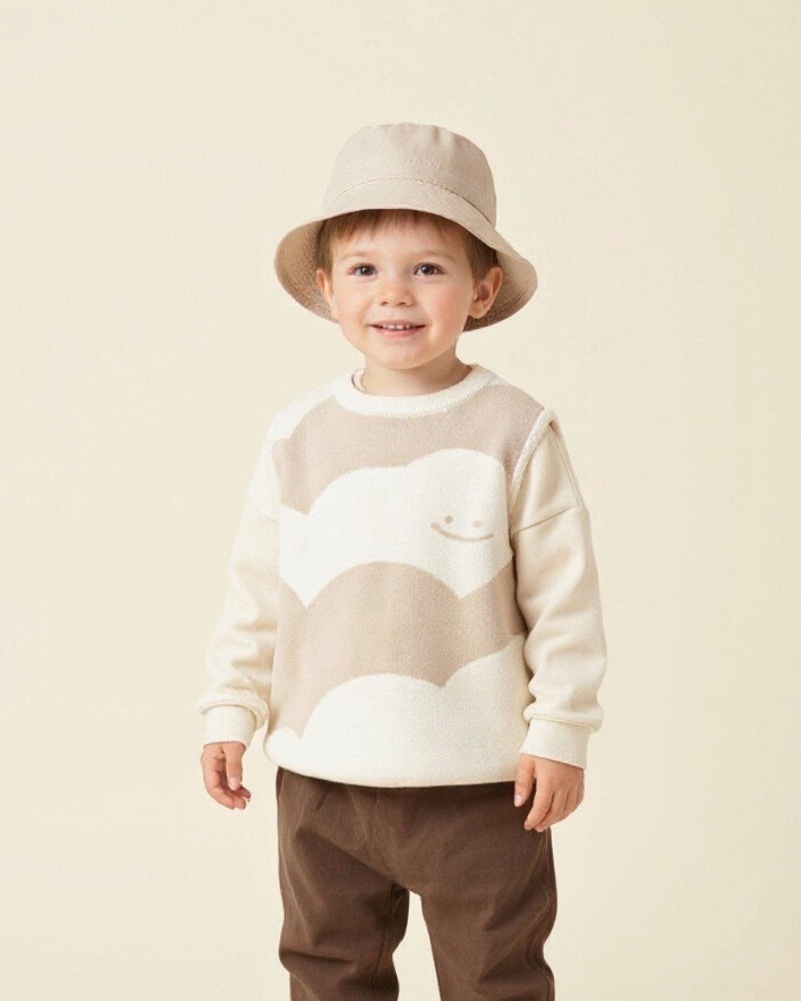 Pre-order: Mochi Cloud Crew Knitted Vest (Kids & Adults)