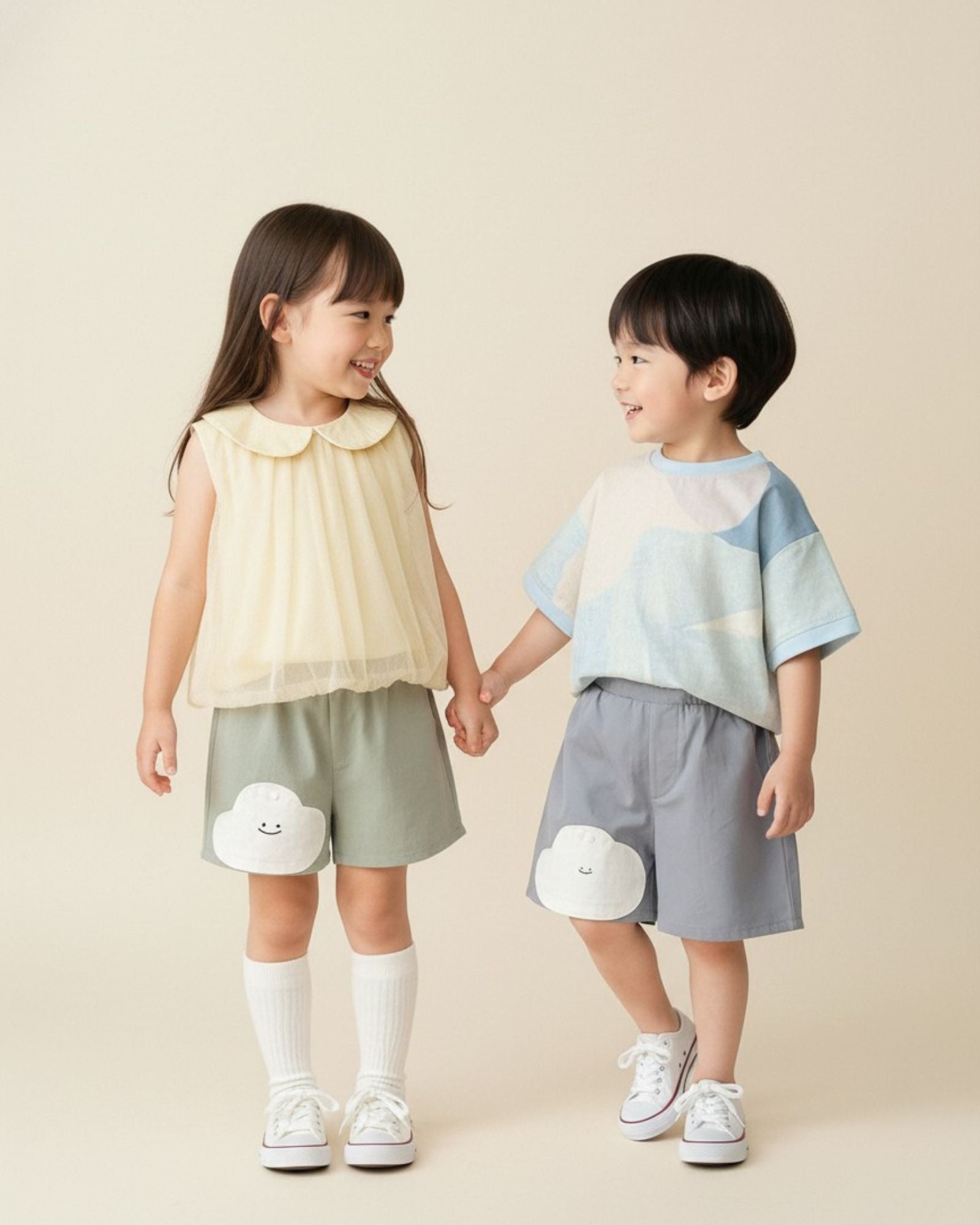Pre-order: Mochi Cloud Kids Shorts - Olive