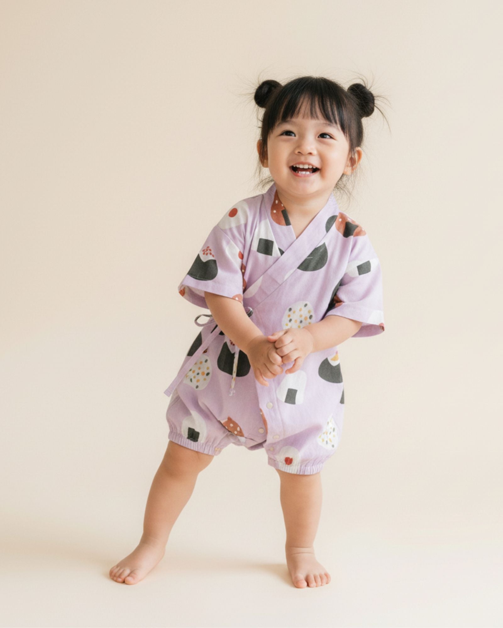 Back Order: Oishii Sushi Baby Kimono - Lilac