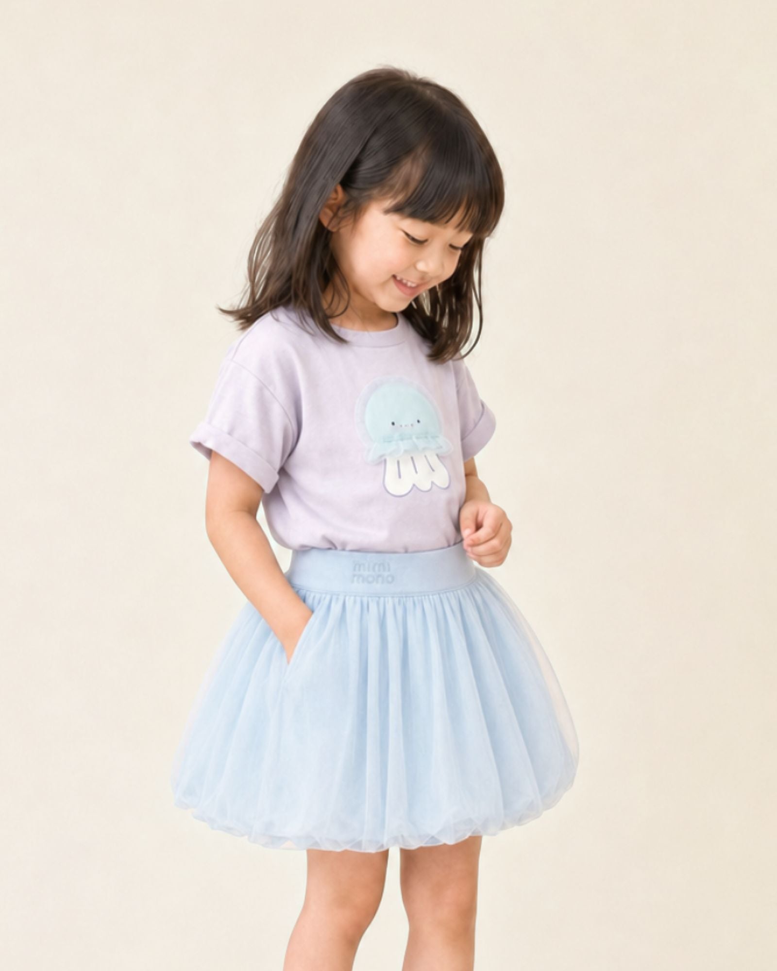 Pre-order: Tulle Bubble Skirt - Ocean