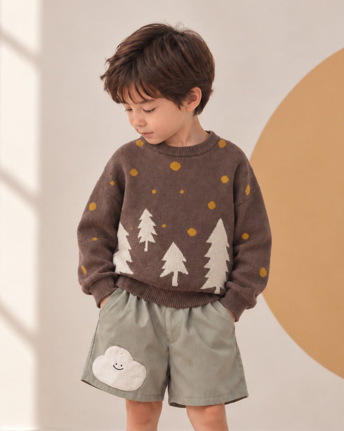 Pre-order: Woodland Snow Knitted Sweater