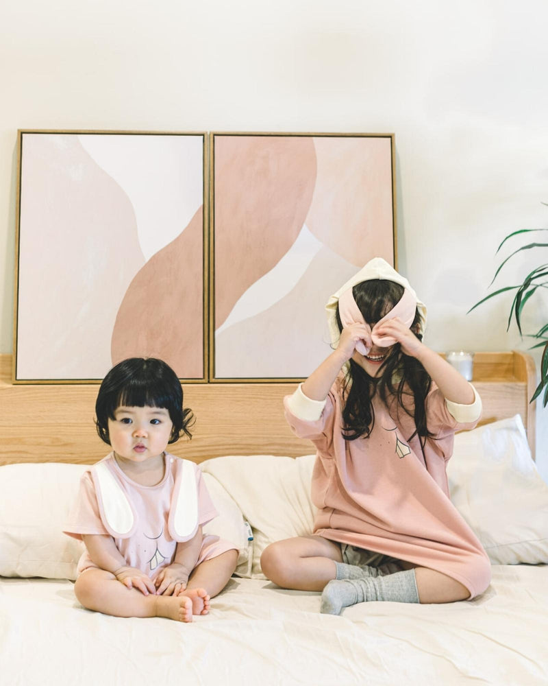 少女兔子嬰兒連身衣