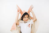 Bunny Cape, Bunny Tails and Ears, Pink Cape