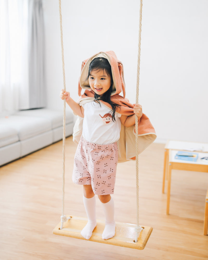 Bunny Cape, Bunny Tails and Ears, Pink Cape