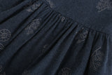 Embroidery Puffy Babydoll Dress, 100% Cotton, Girl Dress