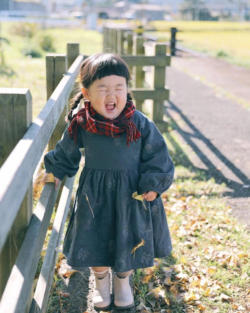 Embroidery Puffy Babydoll Dress