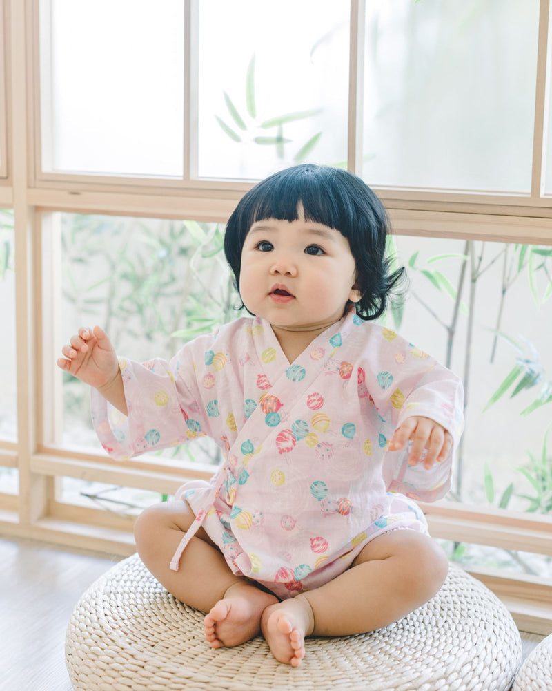 節日嬰兒和服 (粉紅色)