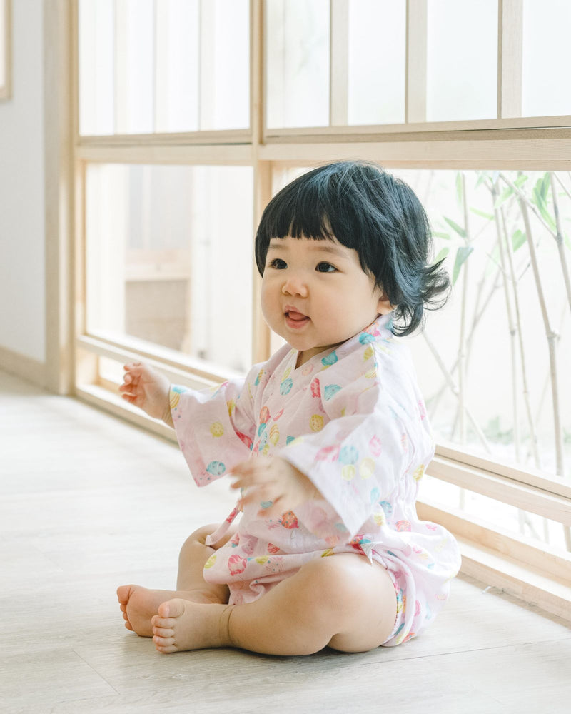 節日嬰兒和服 (粉紅色)