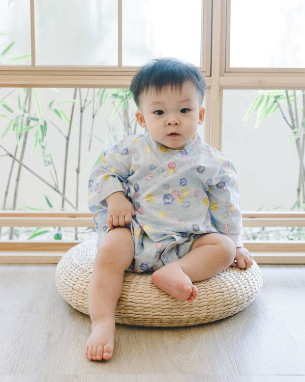 Festive Baby Kimono (Blue)