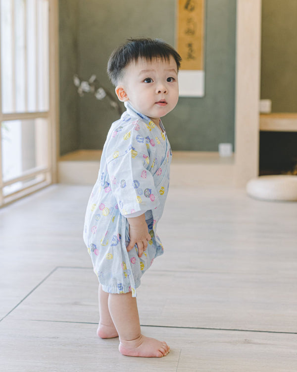 Festive Baby Kimono (Blue)