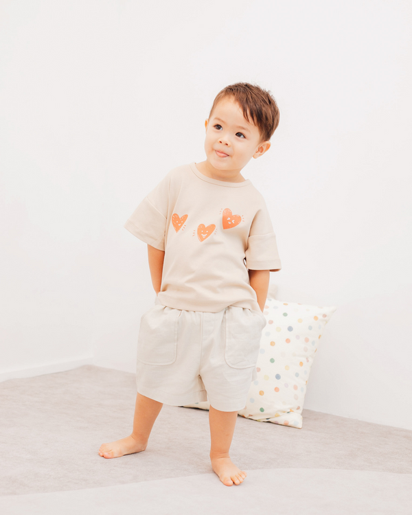 Organic Kids Clothes | Hearts Tee | mimi mono