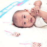Fleece Milestone Blanket - You Make My Heart Go Boba Boba