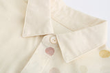 Boy Shirt, Mismatch Dancing Polka Dots Shirt, 100% Cotton