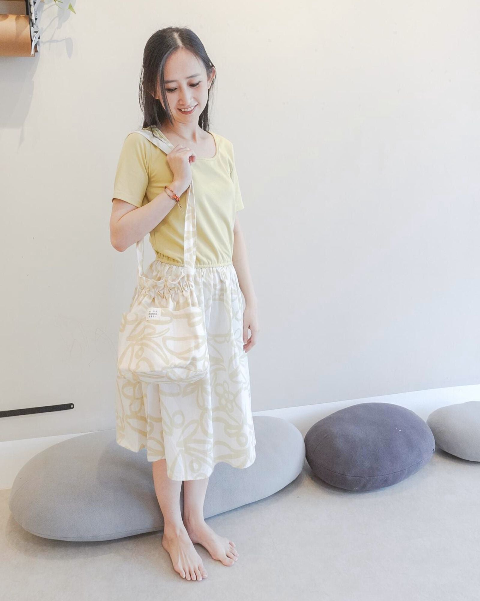 Moms Wild Flowers Colorblock Midi Dress
