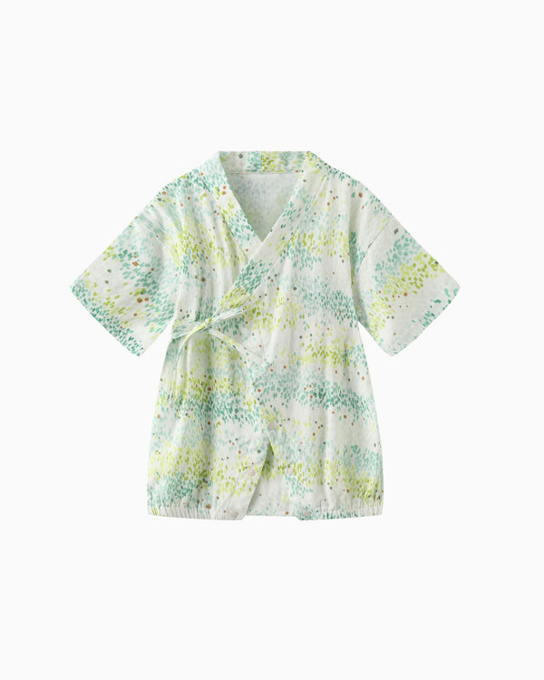 Petal & Pastels Baby Kimono - lime