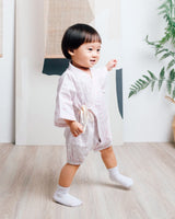 粉粉波點嬰兒和服