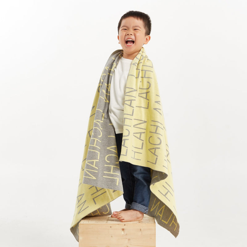 Personalized Blanket (Light Yellow Background)