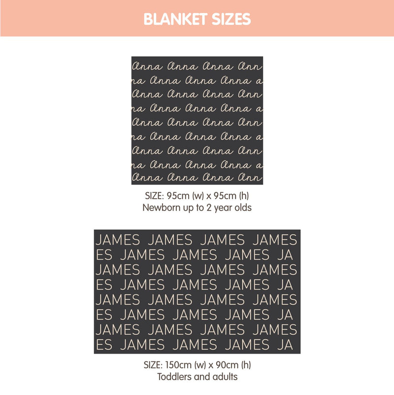 Personalized Blanket (Light Yellow Background)