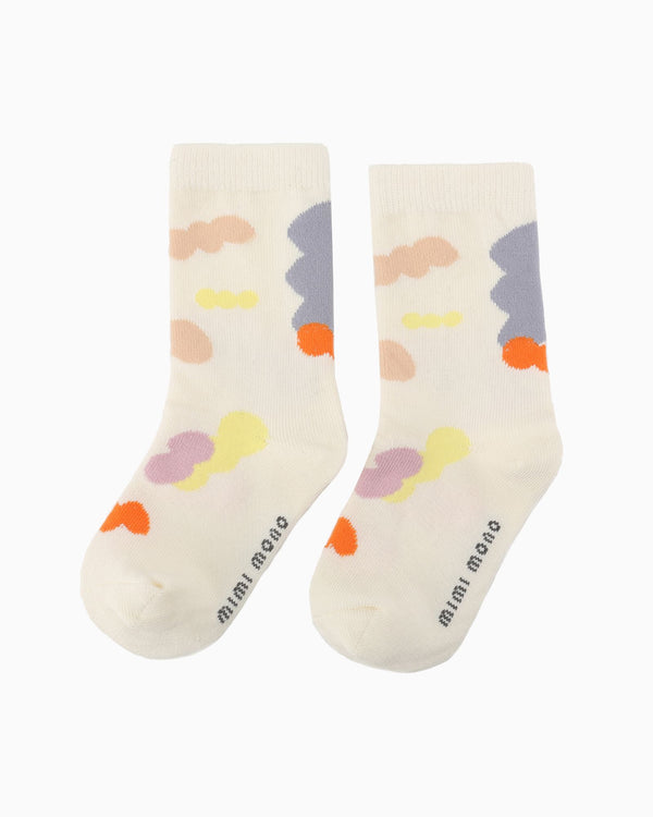 Balloon Knitted Socks (White)